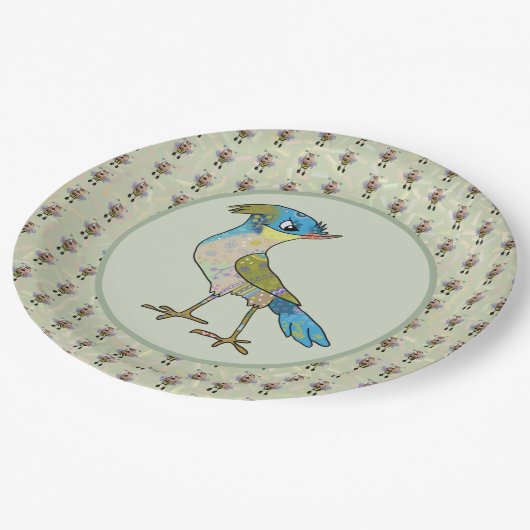 Crazy Vogel  ペーパープレート (アングル)