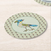 Crazy Vogel  ラウンドペーパーコースター (アングル)