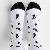 crazy watercolor cat socks ソックス (上部)