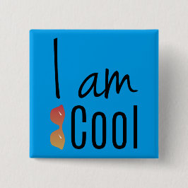 Crazydeal p592私はクールな標準的な正方形ボタンです 缶バッジ