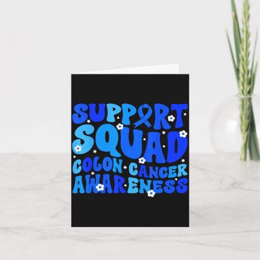 Crc colon cancer awareness support squad blue カード (正面)