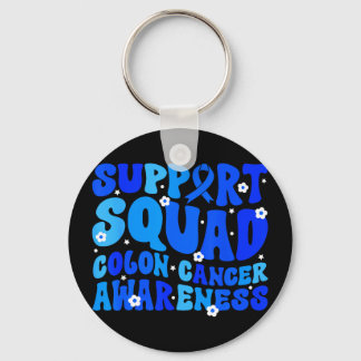 Crc colon cancer awareness support squad blue キーホルダー