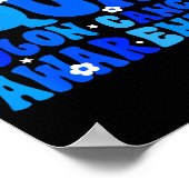 Crc colon cancer awareness support squad blue ポスター (角)