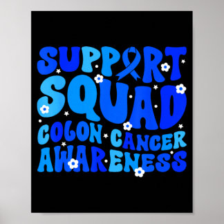 Crc colon cancer awareness support squad blue ポスター