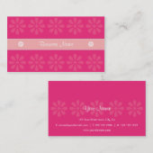 CRE8TIVEのデザイン04のピンク 名刺 (正面/裏面)