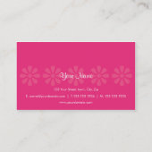 CRE8TIVEのデザイン04のピンク 名刺 (裏面)