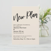 Cream延期結婚の新しいプラン更新カード 招待状 (スタンド正面)