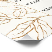 Cream and Bronze Beatitudes Inspiration ポスター (コーナー)