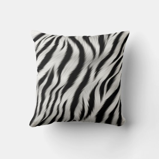 Cream Black Brown Chic Leopard Print クッション (裏面)