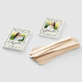 Cream Black Hand Drawn Doodle Graduation 2 Photo ハンドファン (組立なし)