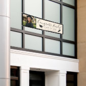 CREAM & BLK 2026 | Graduation Banner with Photo 横断幕 (ビルの外側)