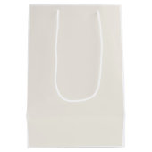 Cream Blue Cloud Nine Baby Shower ミディアムペーパーバッグ (裏面)