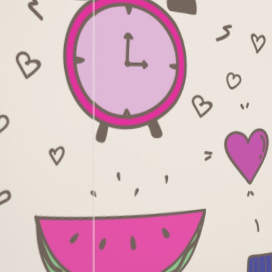 Cream & Blue pattern for Your Kid Room 壁紙 (縫い目)