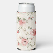 Cream Blush Pink Roses  スリム缶クーラー (Seltzer裏面)