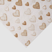 Cream & Brown Hearts Valentine's Day 薄葉紙 (詳細)