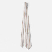 Cream Brown Stripes ネクタイ (裏面)