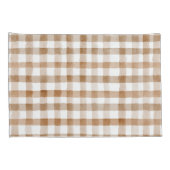 Cream Brown Stripes 枕カバー (裏面-右)