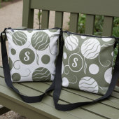 Cream Circles Monogram クロスボディバッグ