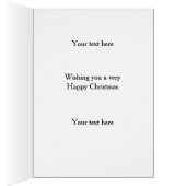 Cream Cockerpoo 'Cheese Tax' Christmas card (内側 (右))