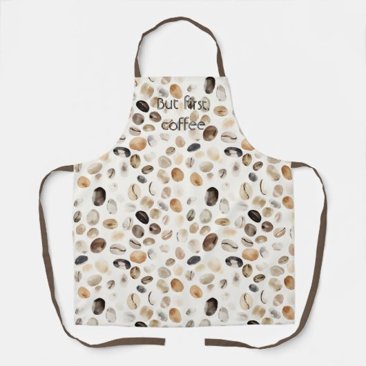 Cream Coffee Beans エプロン (正面)