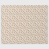 Cream Coffee Beans ラッピングペーパー (フラット)