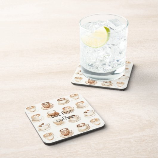 Cream Coffee Cups コースター (右側)