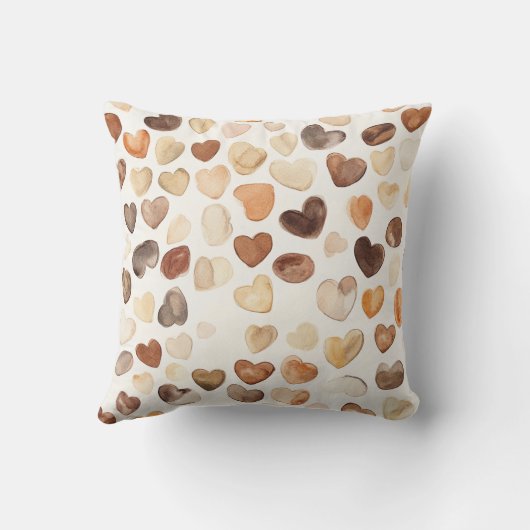 Cream Coffee Heart Cups   クッション (裏面)