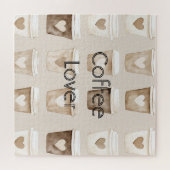 Cream Coffee Heart Cups   ジグソーパズル (横)