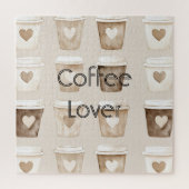 Cream Coffee Heart Cups   ジグソーパズル (縦)