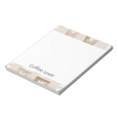 Cream Coffee Heart Cups ノートパッド (回転)