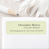 Cream Color Minimalist Modern Simple Plain  ラベル (インサイチュ)