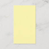 Cream Color Plain Elegant Own Name エンクロージャーカード (裏面)