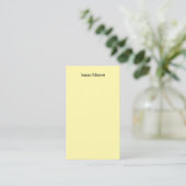 Cream Color Plain Elegant Own Name エンクロージャーカード (スタンド正面)