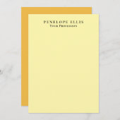 Cream Color Unique Original Classical Professional ノートカード (正面/裏面)