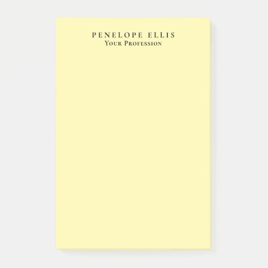 Cream Color Unique Original Classical Professional ポストイット (正面)