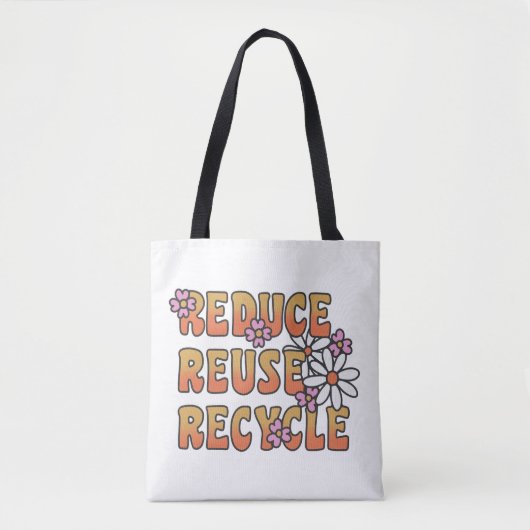 Cream Colorful Text トートバッグ (正面)