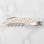Cream corkscrew with a pink and red heart ソムリエナイフ (裏面)