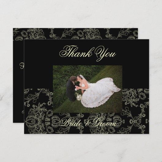 CREAM DAMASKウェディングフォトクリームダマスク ポストカード (正面/裏面)