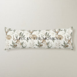 Cream Deer Woodland Animals Christmas   ボディピロー