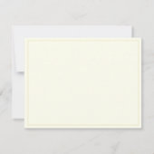 Cream Elegant Serif Personalized Monogram ノートカード (裏面)