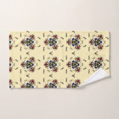 "Cream Ethnic Zen" バスタオルセット (ハンドタオル)