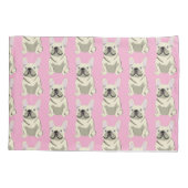 Cream French Bulldog 枕カバー (裏面)