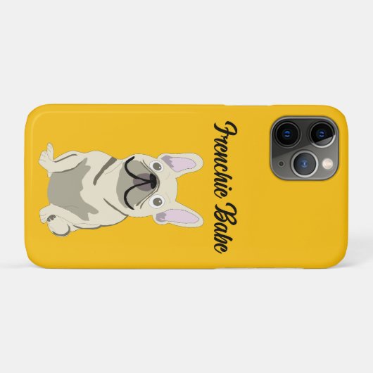 Cream French Bulldog, Frenchie Babe Case-Mate iPhoneケース (裏面(横))