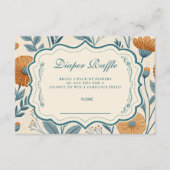 Cream Garden Botanical Diapper Raffle エンクロージャーカード (正面)