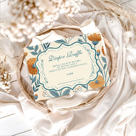 Cream Garden Botanical Diapper Raffle エンクロージャーカード