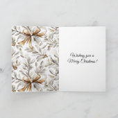 Cream Gingerbread Christmas Bows カード (内部)