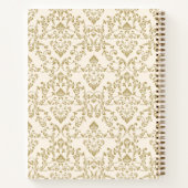 Cream Gold Damask Daughter of the King ノートブック (裏面)