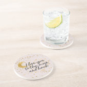 Cream Gold I love you to the moon confetti コースター (側面)