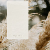 Cream & Gold Personalized Simple Wedding