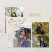 Cream Graduate She Believed Multi Photo 案内状 (正面/裏面)